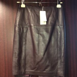 H&M Genuine Leather Pencil Skirt NWT